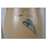 Antique Redwing 6 Gallon stoneware butter churn with wooden dasher