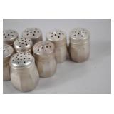 Set of 10 Sterling Silver Salt and Pepper Shakers