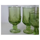 Francisan Cabaret Green Glass Stemware Set, 16 Pieces