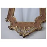 Set of 6 Ornate Gold and Bronze Decorative Wall Mirrors