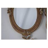 Set of 6 Ornate Gold and Bronze Decorative Wall Mirrors