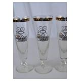 Set of 4 Universal Studios Collector Glasses, 8.5 in Tall