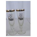 Set of 4 Universal Studios Collector Glasses, 8.5 in Tall