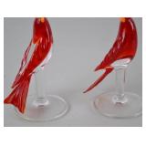 Murano Glass Bird Stem Wine Glasses