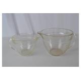 2 Anchor Hocking Fire-King Glass Measuring Cups - 1 Qt. & 2 Qt.