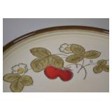 Metlox Poppytrail California Strawberry Plates - Set of 4 Hand Painted