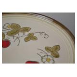 Metlox Poppytrail California Strawberry Plates - Set of 4 Hand Painted