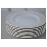 Simpsons Marlborough Old English Ironstone 10.5in Dinner Plates, Set of 8