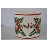 Vintage Strawberry Ceramic Kitchen Set - Cookie Jar, Salt & Pepper, Cups (5 pcs)