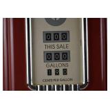 Vintage City Gas Red Gas Pump Display with Globe Top