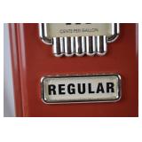 Vintage City Gas Red Gas Pump Display with Globe Top