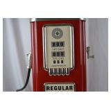 Vintage City Gas Red Gas Pump Display with Globe Top