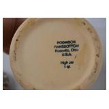 Robinson Ransbottom 1 Qt Stoneware High Jar with Lid - Blue Spongeware
