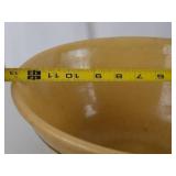 Vintage Yellow Stoneware Mixing Bowl, 6.5" x 12"