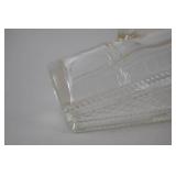 Vintage Clear Glass Ship-Shaped Bottle with Handle