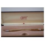 Cross Gold-Tone Pen w/ Onan Logo & Quill Pen Set in Boxes