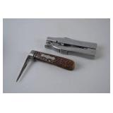 Buck Knives BuckTool multitool and vintage marlinspike pocket knife