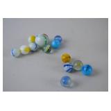 Vintage Glass Marbles Collection - Assorted Colors and Swirls