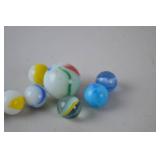 Vintage Glass Marbles Collection - Assorted Colors and Swirls