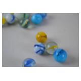 Vintage Glass Marbles Collection - Assorted Colors and Swirls