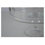 Glass Cake Stand with Dome Cover - 11 in Diameter