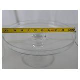 Glass Cake Stand with Dome Cover - 11 in Diameter