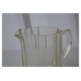 Glass Pitcher with 6 Matching Glass Mugs