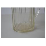 Glass Pitcher with 6 Matching Glass Mugs