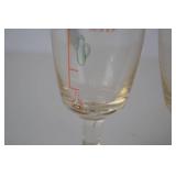 Set of 4 Irish Coffee Glasses with Gold Trim