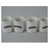 Set of 4 Baileys Ceramic Creamer Pitchers