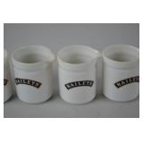 Set of 4 Baileys Ceramic Creamer Pitchers