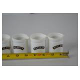 Set of 4 Baileys Ceramic Creamer Pitchers