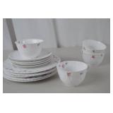 Spode Bone China Forget-Me-Not Tea Set - Plates, Bowls, Cups & Saucers