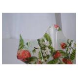 Strawberry Print Serving Lot - Trays, Bowl, Cutting Board, Swizzle Sticks