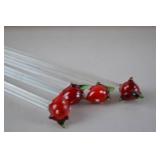 Strawberry Print Serving Lot - Trays, Bowl, Cutting Board, Swizzle Sticks