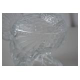 LE Smith Clear Glass Turkey Candy Dish with Lid