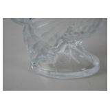 LE Smith Clear Glass Turkey Candy Dish with Lid
