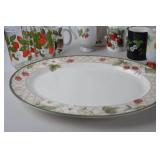 Assorted Strawberry Motif Dishware Lot - Glasses, Mugs, Plates & More (20+ Pieces)