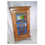 Golden Nugget Slot Machine Oak Cabinet Storage Unit