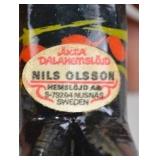 Nils Olsson Swedish Dala Horse Figures, Hand-Painted Set of 3