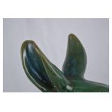 Green Glazed Ceramic Rabbit Figurine