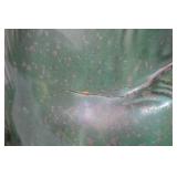 Green Glazed Ceramic Rabbit Figurine