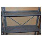 Gray Metal Industrial Shelving Unit with 5 Shelves