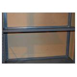 Gray Metal Industrial Shelving Unit with 5 Shelves