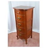 Lexington 5-Drawer Tallboy Chest with Brass Pulls