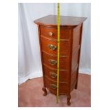 Lexington 5-Drawer Tallboy Chest with Brass Pulls
