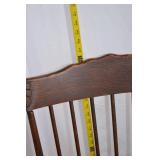 Wooden Spindle Back Rocking Chair with Curved Arms