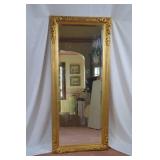 Large Gold Ornate Wall Mirror, 24" x 48"