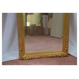 Large Gold Ornate Wall Mirror, 24" x 48"