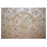 Vintage Ornate Cast Iron Bed Frame with Tall Posts